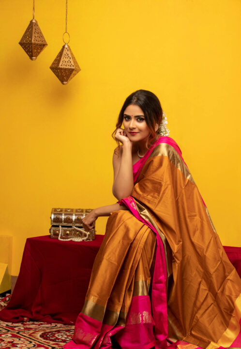 Priyanka Sharma latest HD stills in silk saree