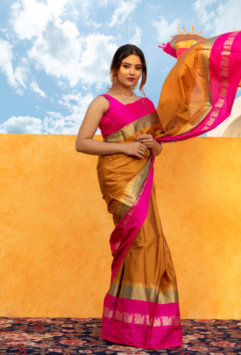Priyanka Sharma in silk saree