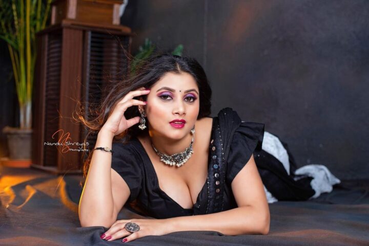 Snigdha Banik hot cleavage photoshoot stills