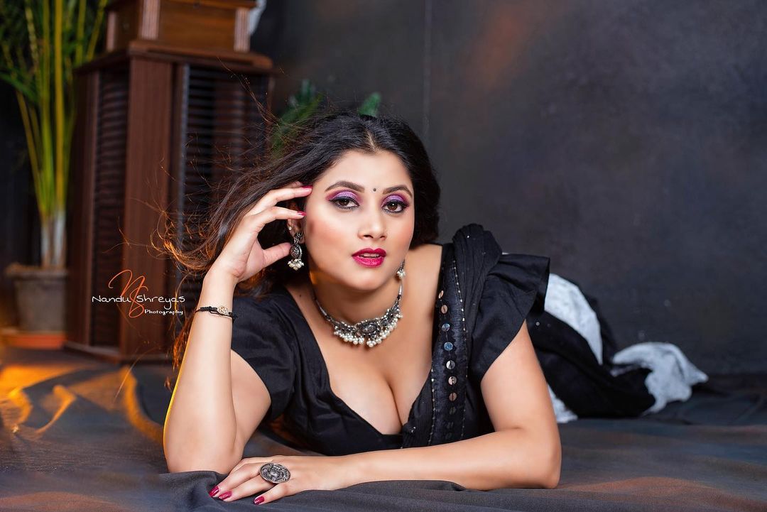 Snigdha Banik hot cleavage photoshoot stills
