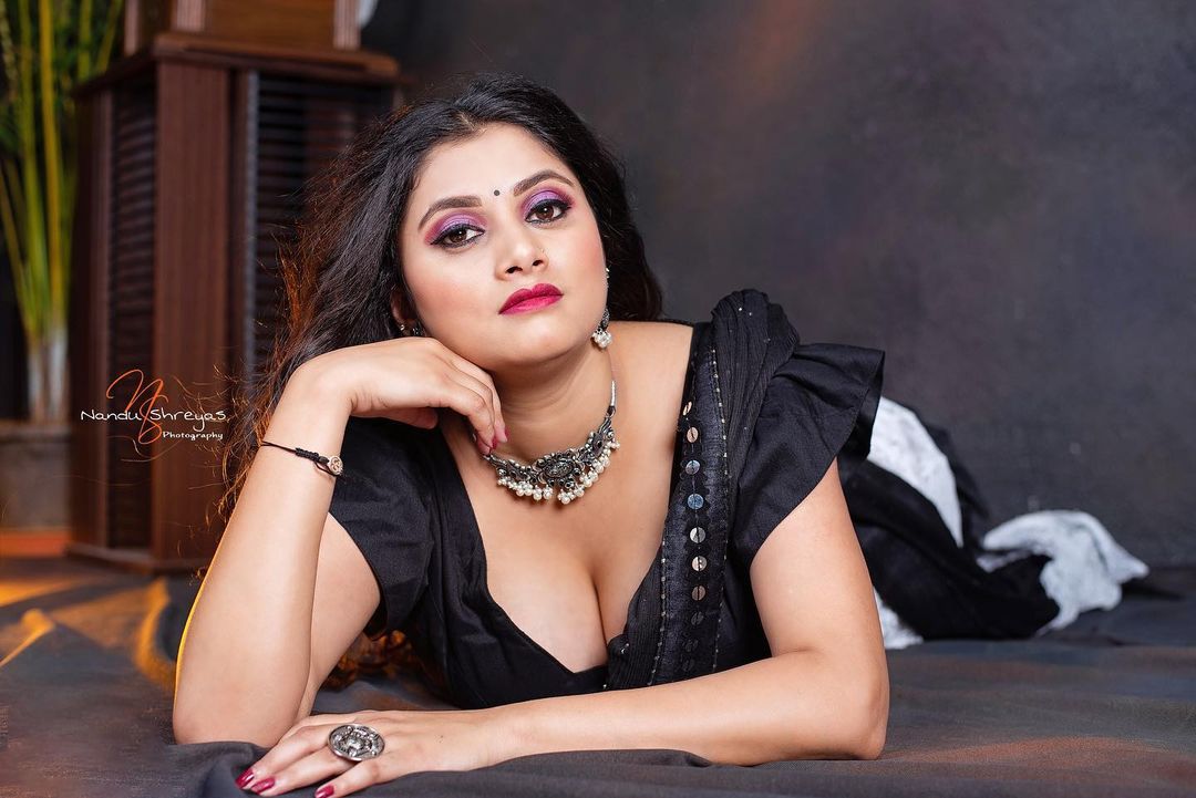 Snigdha Banik hot cleavage photoshoot stills