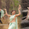Farnaz Shetty stills in blouse-less saree from Induvadana movie