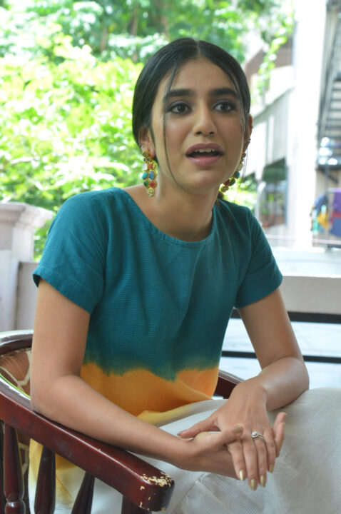 Priya Prakash Varrier stills at Ishq movie press meet