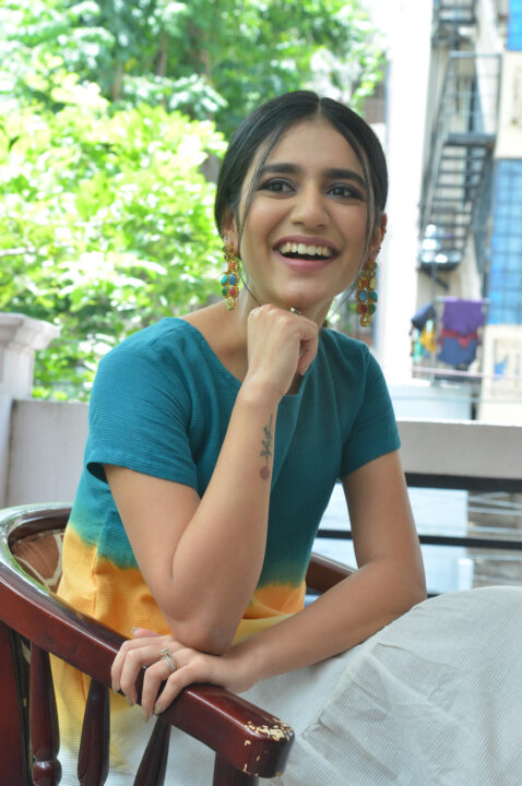 Priya Prakash Varrier stills at Ishq movie press meet