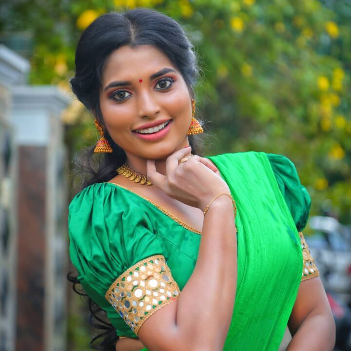 Chandrika Revathi in half saree photos