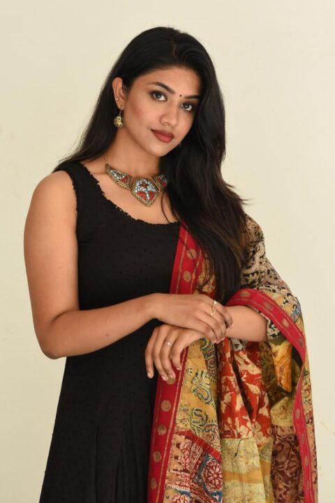 Malavika Satheesan at Bommala Koluvu Trailer Launch