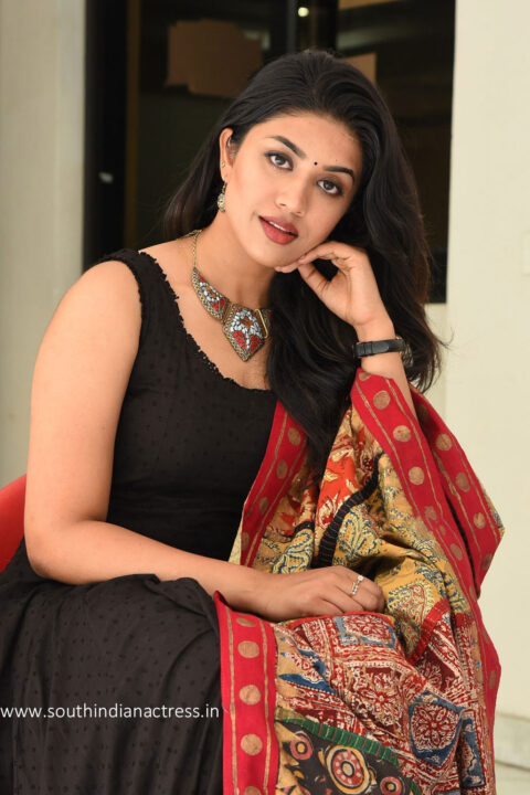 Malavika Satheesan at Bommala Koluvu Trailer Launch