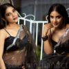 Sakshi Agarwal hot stills in black organza saree