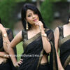 Shubhangi Pant in black saree at Rave Naa Cheliya Trailer Launch