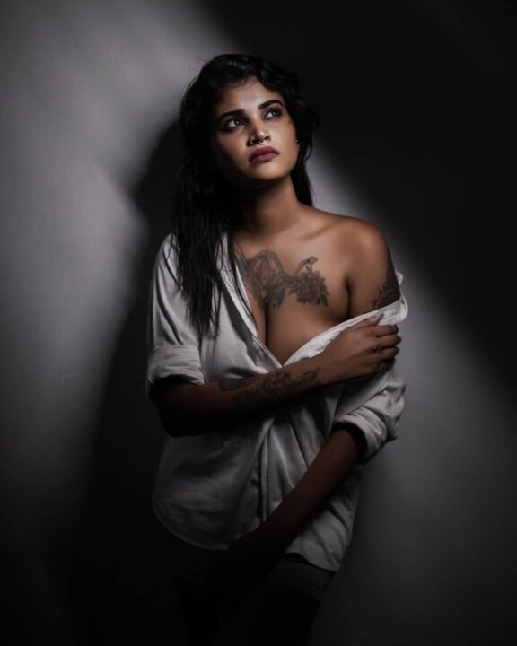 Kerala model Dhanya Nath semi nude photos