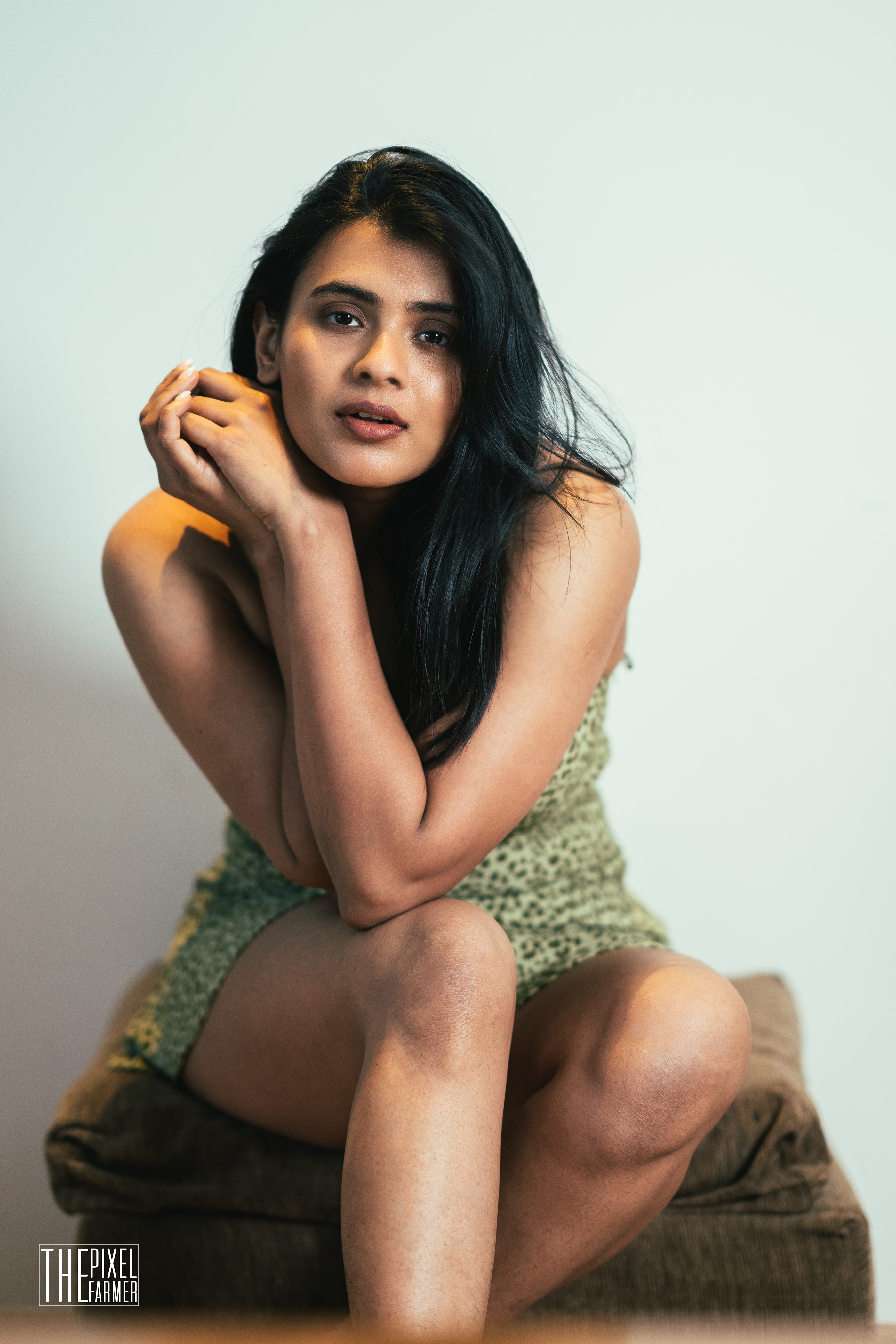 Hebah Patel hot HD stills in short dress