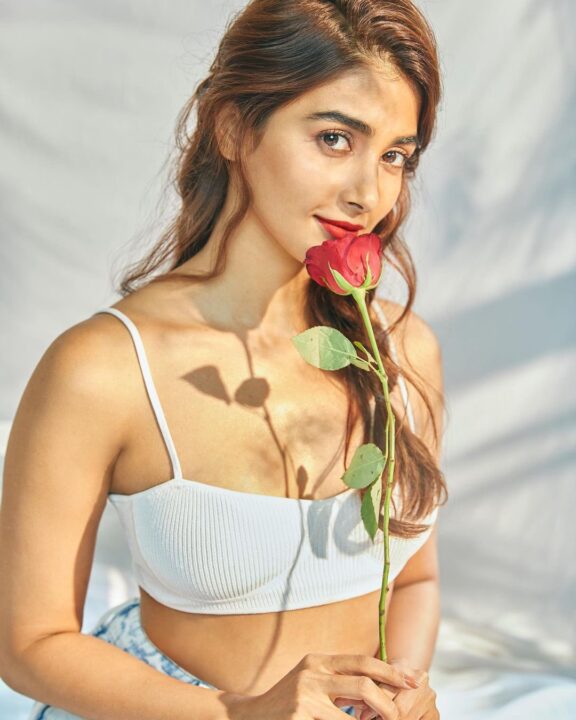 Pooja Hegde in Smushy Summer cool outfit