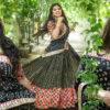 Delna Davis in black half saree photos