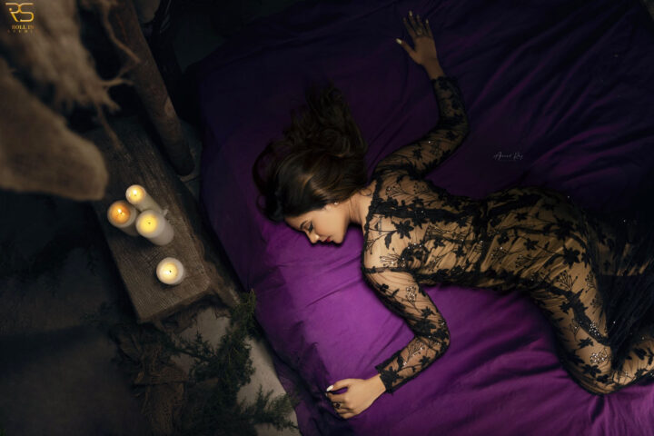 Aishwarya Dutta in gothic style photoshoot stills
