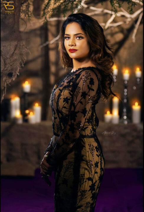Aishwarya Dutta in gothic style photoshoot stills