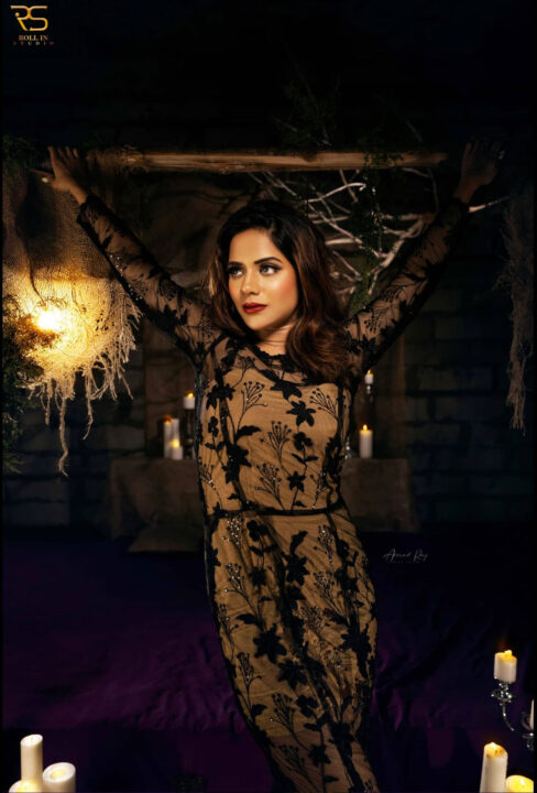 Aishwarya Dutta in gothic style photoshoot stills