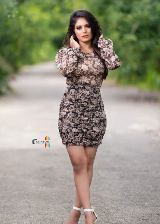 Kruthika Rao in short dress photoshoot stills