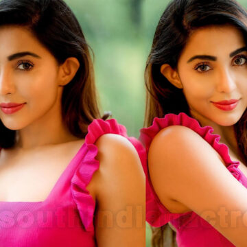 Parvati Nair in pink top photoshoot stills