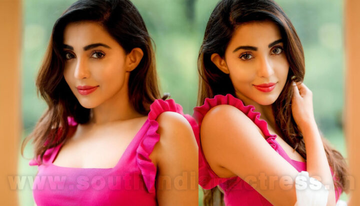 Parvati Nair in pink top photoshoot stills