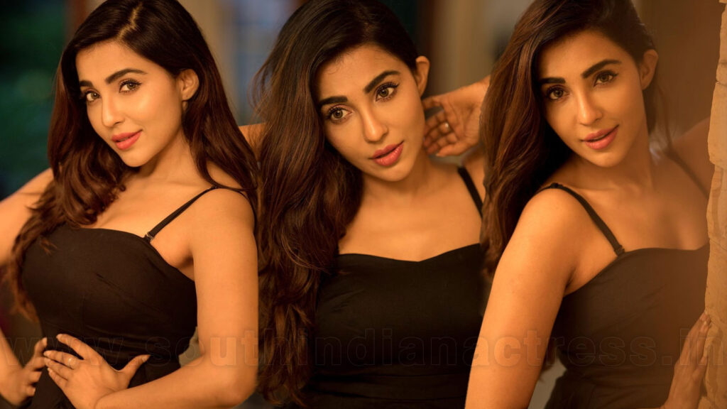 Parvati Nair in black dress photoshoot stills