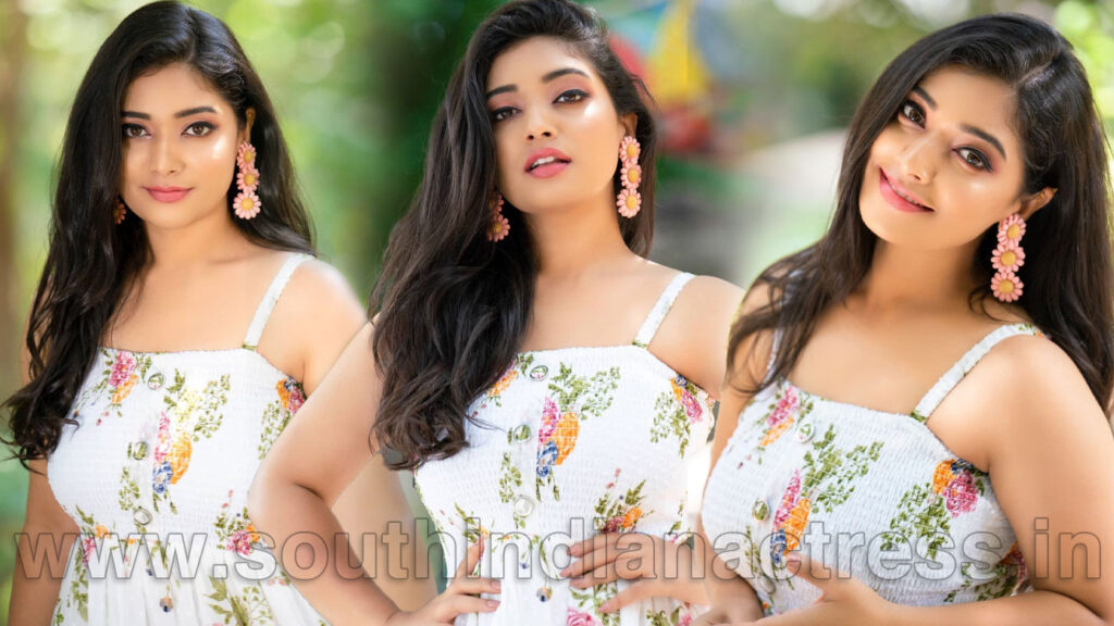 Priyanka Thimmesh in floral Maxi dress photos