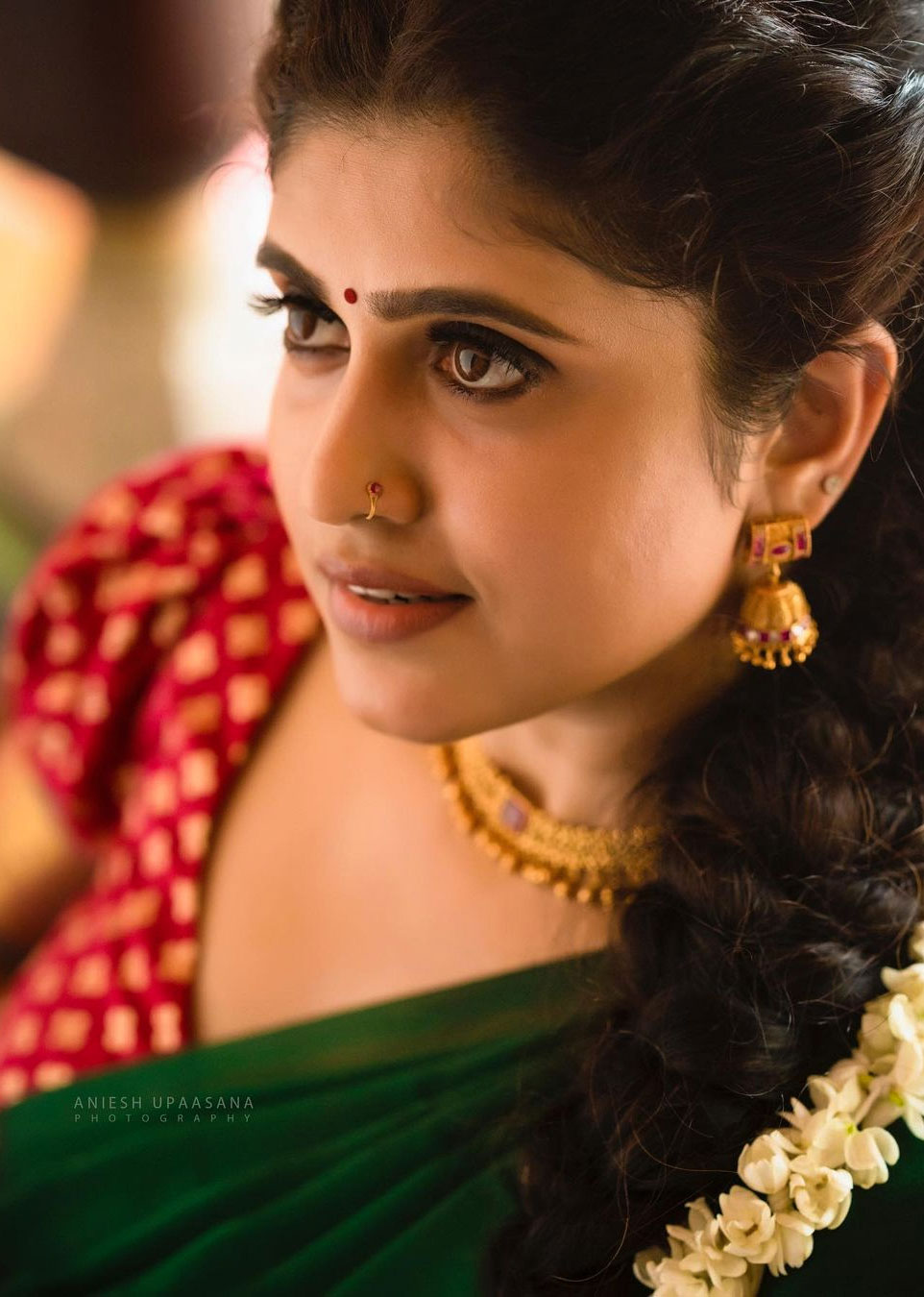 Rasna Pavithran in half saree photoshoot stills - South Indian Actress