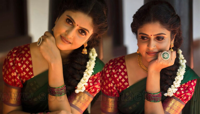 Rasna Pavithran in half saree photoshoot stills