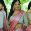 Reshma Pasupuleti hot pics in silk saree