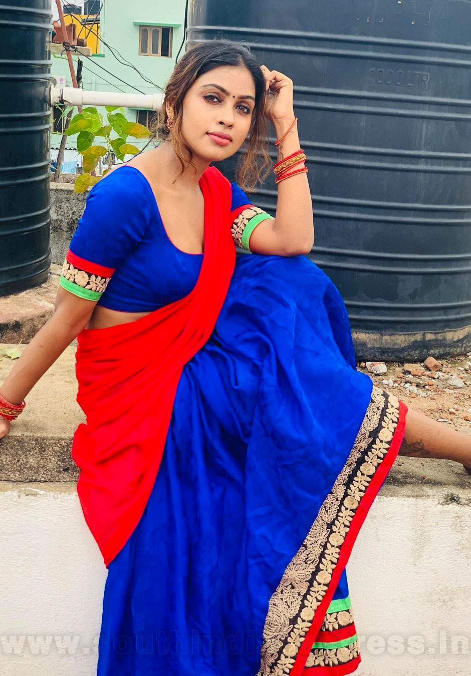 Sri Nikha in half saree photos - South Indian Actress