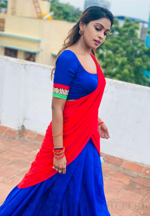 Sri Nikha in half saree photos
