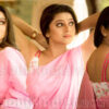 Delna Davis in pink saree photos