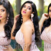Priyanka Thimmesh in pink slit gown photos
