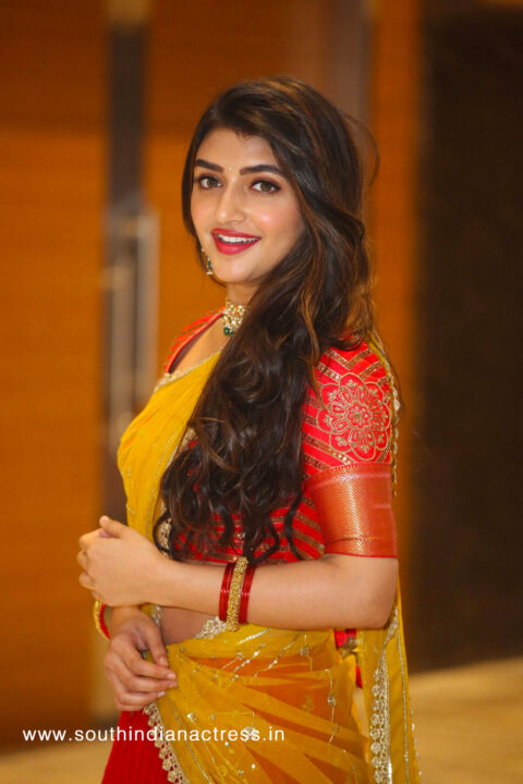 Sreeleela at Pelli SandaD Movie Pre Release Event