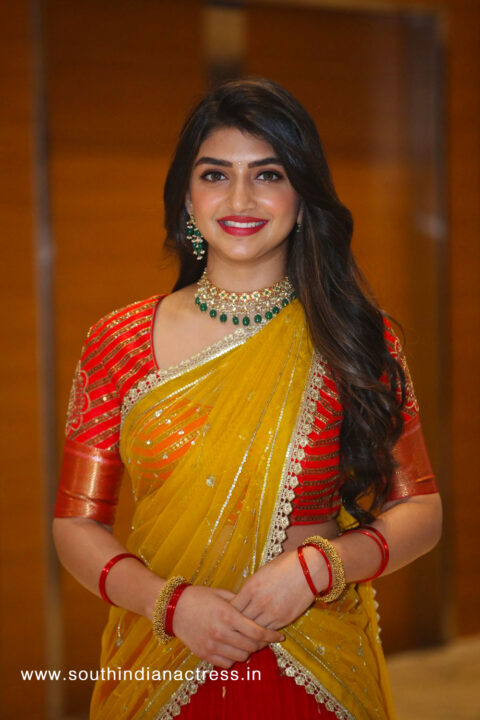 Sreeleela at Pelli SandaD Movie Pre Release Event