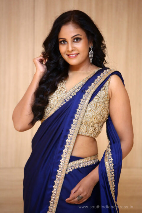 Ram Asur actress Chandini Tamilarasan in saree stills