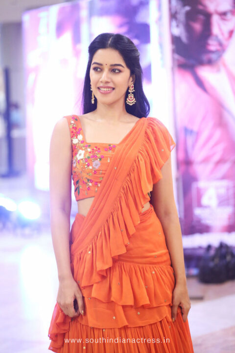 Mirnalini Ravi stills at Enemy Movie Pre Release Event