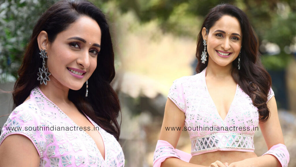 Pragya Jaiswal in pink lehenga stills at Akhanda Pre Release Event