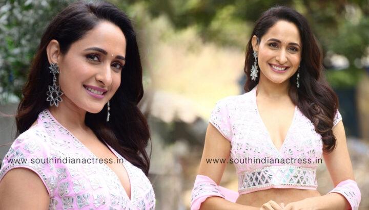 Pragya Jaiswal in pink lehenga stills at Akhanda Pre Release Event