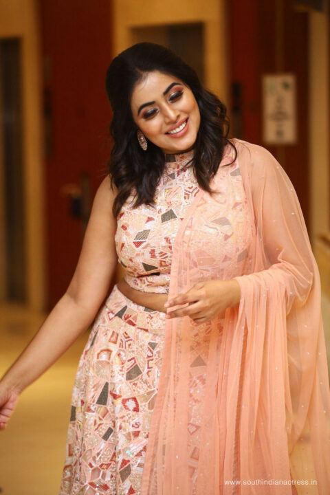 Poorna stills at 3 Roses Pre Release Event