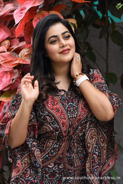 Shamna Kasim stills at Akhanda movie interview