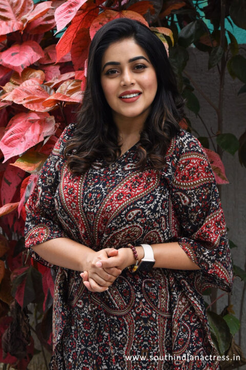 Shamna Kasim stills at Akhanda movie interview