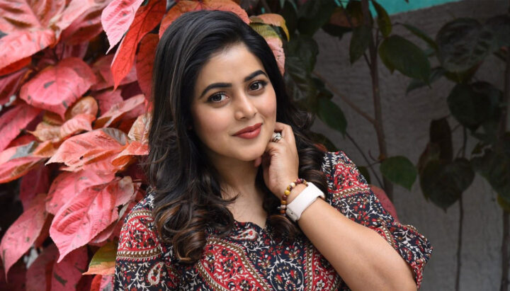 Shamna Kasim stills at Akhanda movie interview