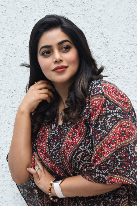 Shamna Kasim stills at Akhanda movie interview