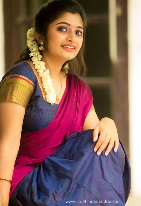 VJ Archana in half saree photoshoot stills