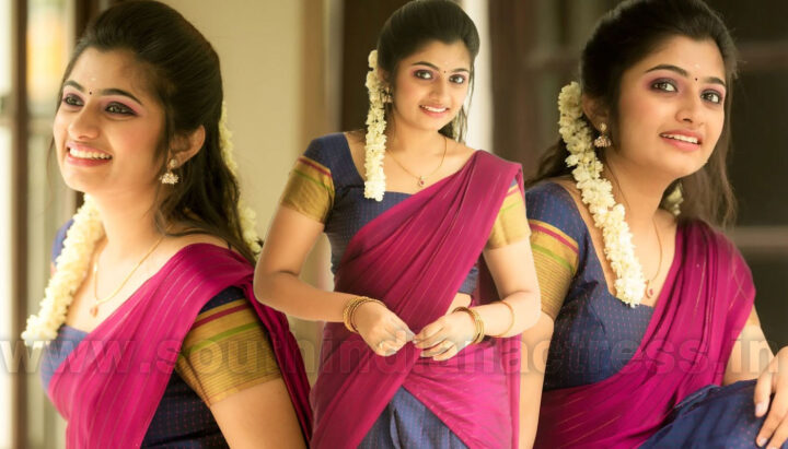 VJ Archana in half saree photoshoot stills