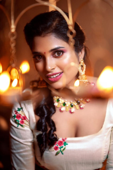 Chandrika Revathi in diwali photoshoot