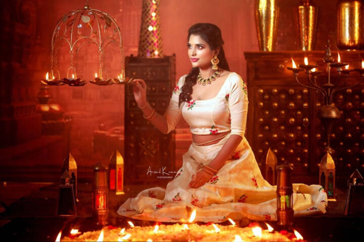 Chandrika Revathi in diwali photoshoot