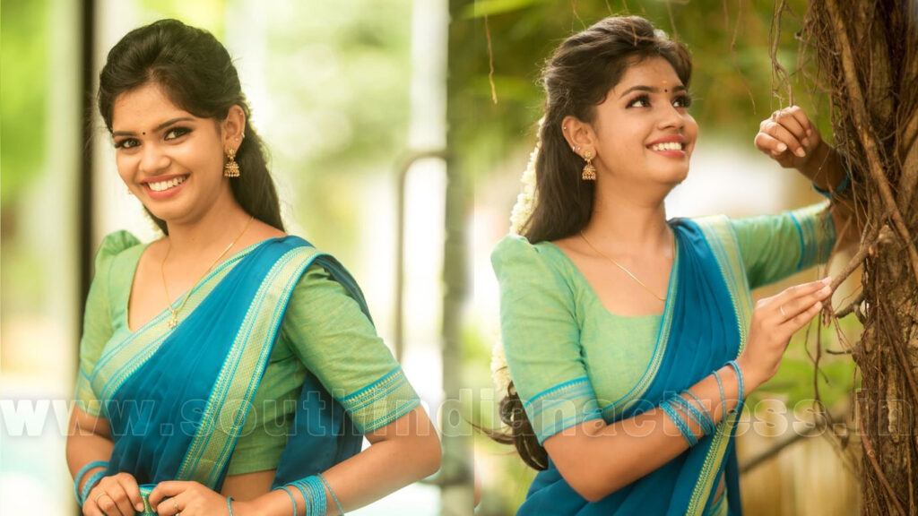Pranika Dhakshu in half saree photoshoot stills