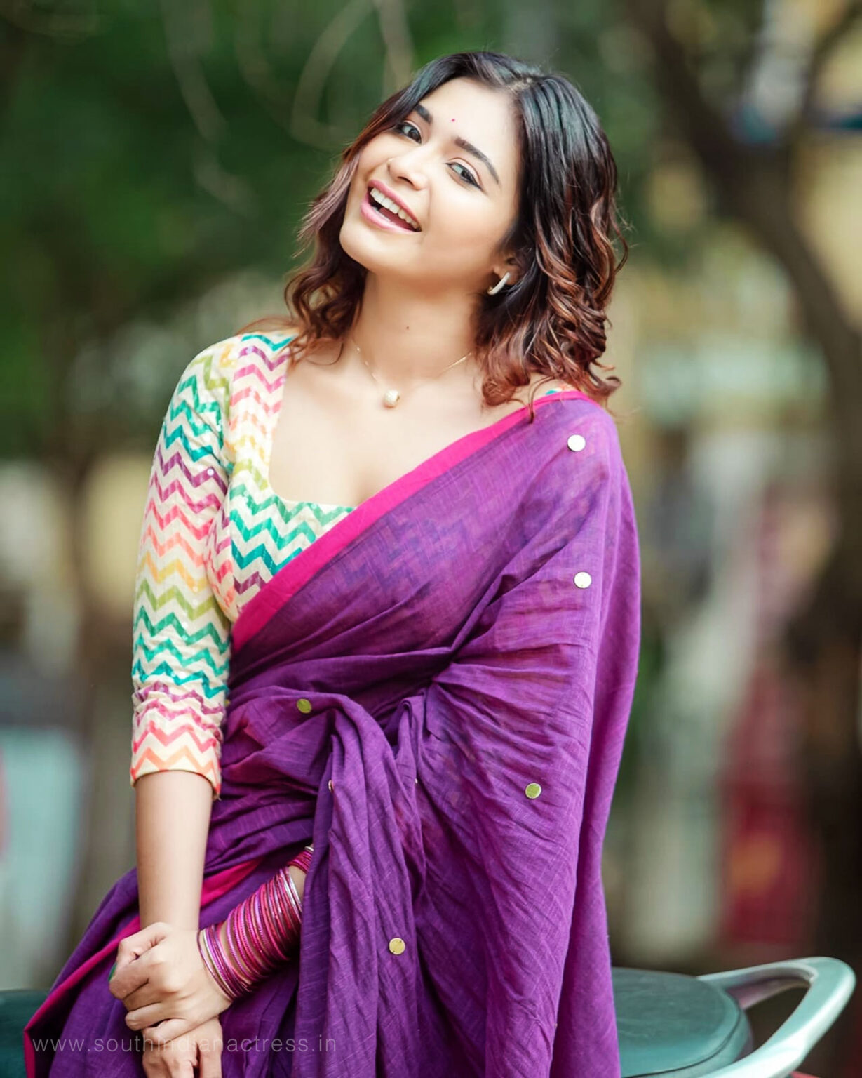 Dharsha Gupta Hot Stills In Saree South Indian Actress