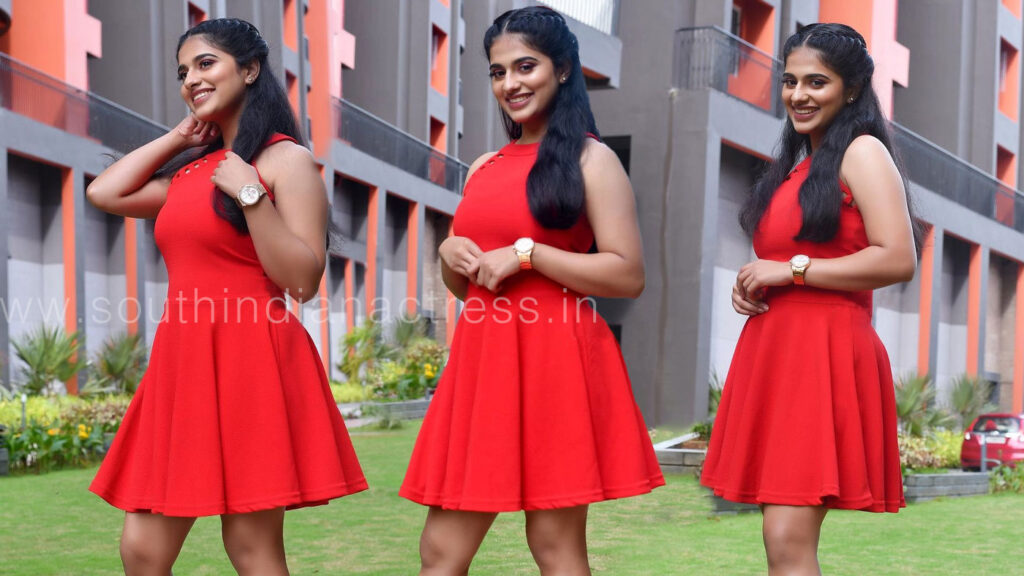 Nayanthara Chakravarthy hot photoshoot stills in red
